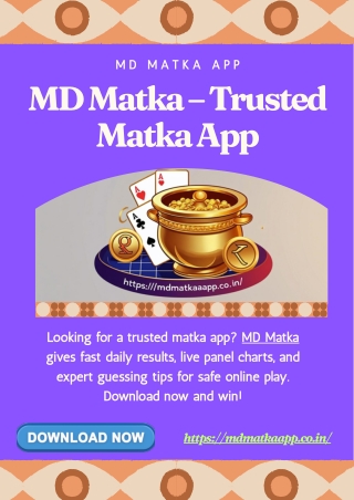 MD Matka – Trusted Matka App with Fast Daily Results