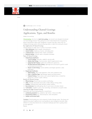 understanding channel gratings applications types and benefits