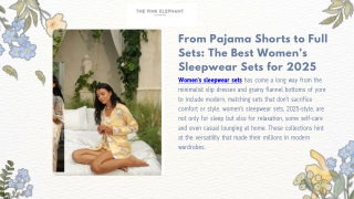 From Pajama Shorts to Full Sets The Best Women’s Sleepwear Sets for 2025