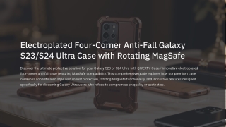 Galaxy S23/S24 Ultra MagSafe Case – Shockproof & Stylish