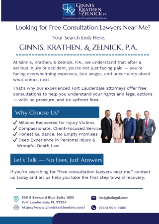 Ginnis, Krathen, & Zelnick, P.A. – Your Answer to “Free Consultation Lawyers Near Me” (Aug 25)