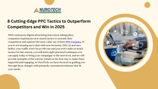 8 Cutting-Edge PPC Tactics to Outperform Competitors and Win in 2025