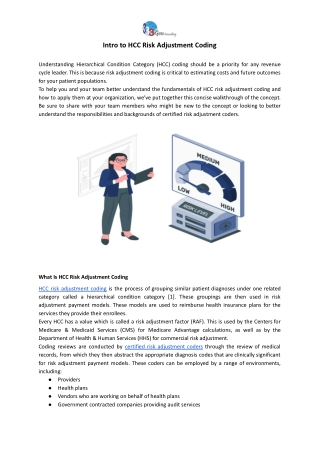 Intro to HCC Risk Adjustment Coding Guide | 3Gen Consulting