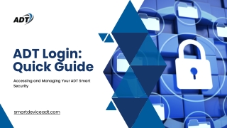 ADT Login | Access Your ADT Security System Online