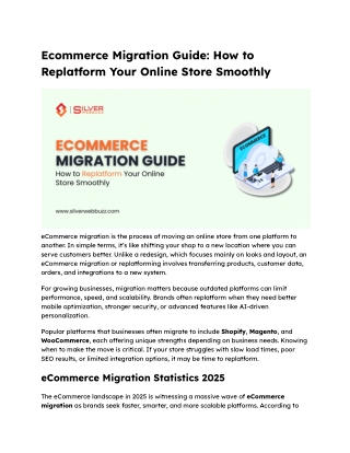 Ecommerce Migration Guide: Replatform Your Store Smoothly
