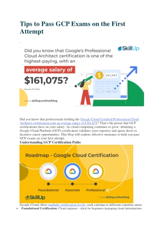 Tips to Pass GCP Exams on the First Attempt