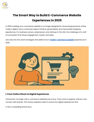 The Smart Way to Build E-Commerce Website Experiences in 2025