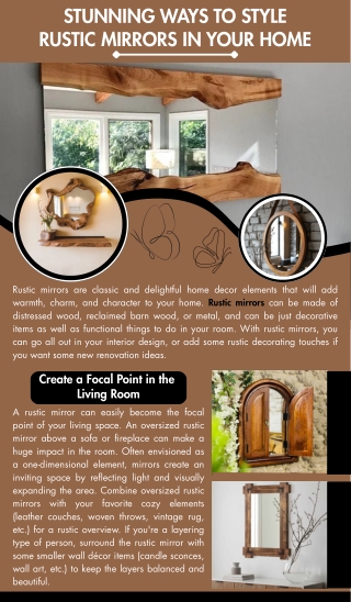 Stunning Ways to Style Rustic Mirrors in Your Home