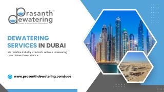 Prasanth Dewatering | Buildtech Construction Dubai Project