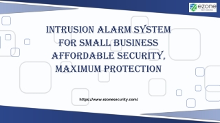 Intrusion Alarm System for Small Business – Affordable Security, Maximum Protect