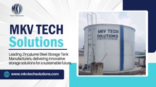 Zinc Aluminium Water Storage Tanks