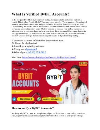 Buy Verified Bybit Crypto Accounts for Sale – Start Trading Today