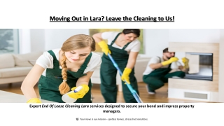Hassle-Free End Of Lease Cleaning Lara Services