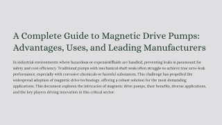 A-Complete-Guide-to-Magnetic-Drive-Pumps-Advantages-Uses-and-Leading-Manufacturers