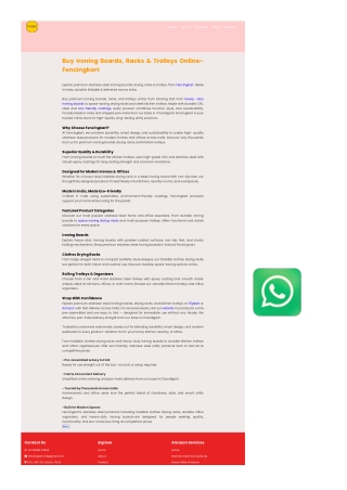 Premium Stainless Steel Ironing Boards, Drying Racks & Trolleys – Fencingkart