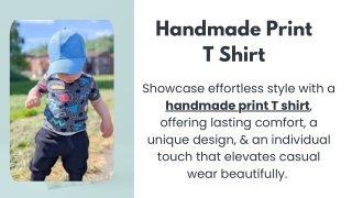 Handmade Print T Shirt