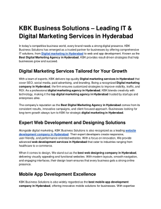 Digital marketing services in Hyderabad