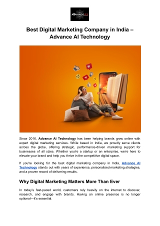 Best Digital Marketing Company in India