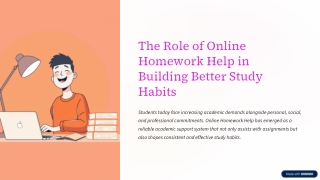 How Online Homework Help Improves Learning and Study Discipline