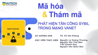 PHÁT HIỆN TẤN CÔNG SYBIL TRONG MẠNG VANET