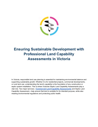 Find Land Capability Assessment Services Near Me – Victoria Experts