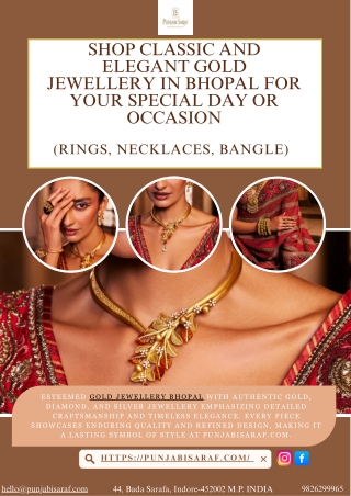 Shop Classic and Elegant Gold Jewellery in Bhopal for Your Special Day or Occasi