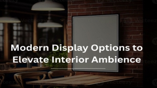 Modern Display Options to Elevate Interior Ambience