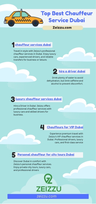 Top Best Chauffeur Service Dubai by zeizzu