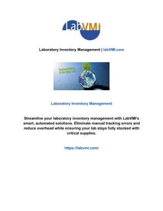 Laboratory Inventory Management | labVMI.com