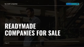 Readymade Companies for Sale - Fast, Reliable & Hassle-Free Business Setup