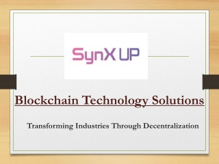 Blockchain Technology Solutions