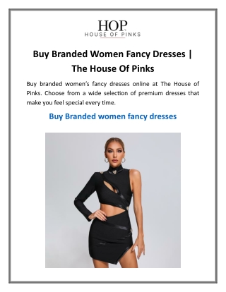Buy Branded Women Fancy Dresses