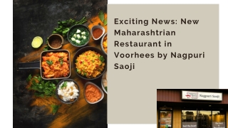 Exciting News New Maharashtrian Restaurant in Voorhees by Nagpuri Saoji