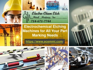 Electrochemical Parts Marking Services