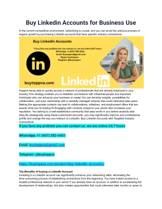 Buy Linkedin Accounts for Business Use