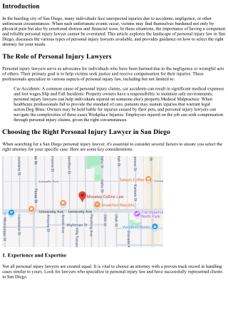 Seeking Justice: Injury Lawyers Near Me in San Diego