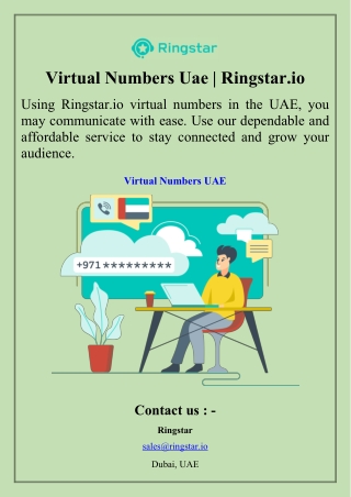Virtual Numbers Uae | Ringstar.io