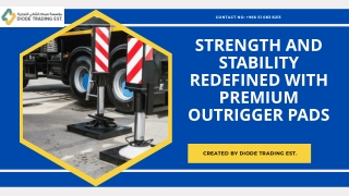 Strength and Stability Redefined with Premium Outrigger Pads