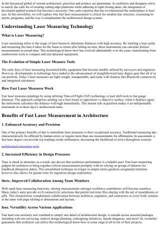 How Fast Laser Measurement Helps Architects Work Remotely