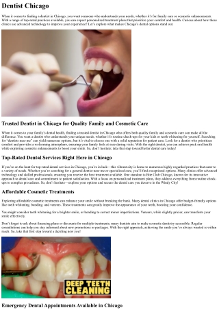 Dentist Chicago
