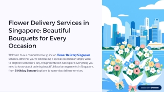 Flower Delivery Services in Singapore: Beautiful Bouquets for Every Occasion