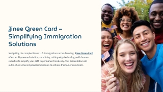 Jinee Green Card – Professional Guidance Made Easy
