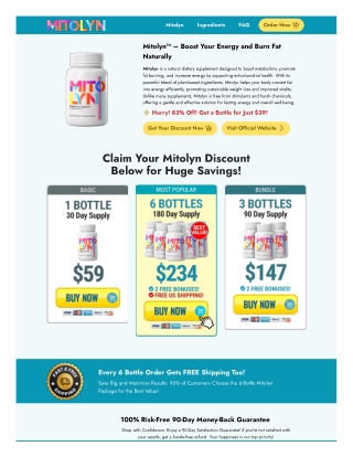 Mitolyn Boost Your Energy and Burn Fat Naturally