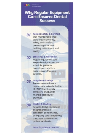 Why Regular Equipment Care Ensures Dental Success