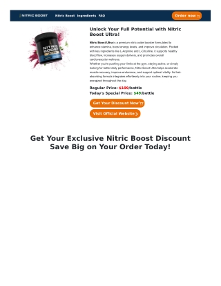 Nitric Boost Ultra
