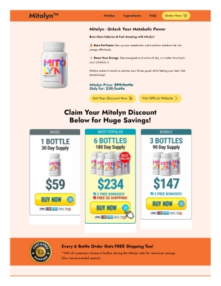 Mitolyn - Unlock Your Metabolic Power
