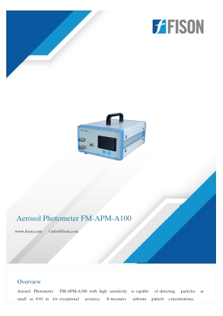 Aerosol Photometer FM-APM-A100