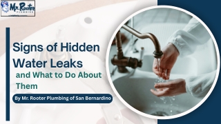 Signs of Hidden Water Leaks and What to Do About Them