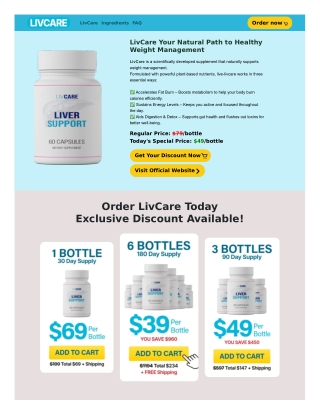 LivCare Your Natural Path to Healthy Weight Management