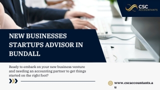 NEW BUSINESSES STARTUPS ADVISOR IN BUNDALL